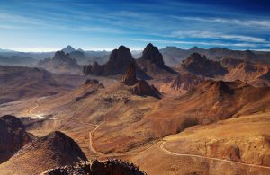 Mountains in Sahara Desert